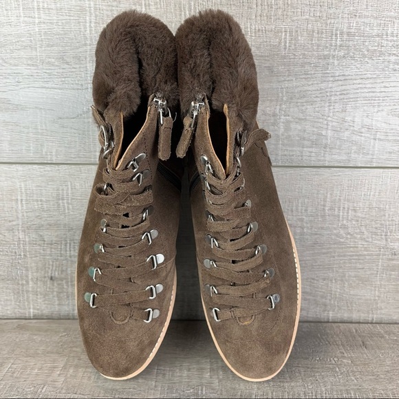 NWT kate spade size 10 maira suede hiking boot brown - Picture 8 of 13